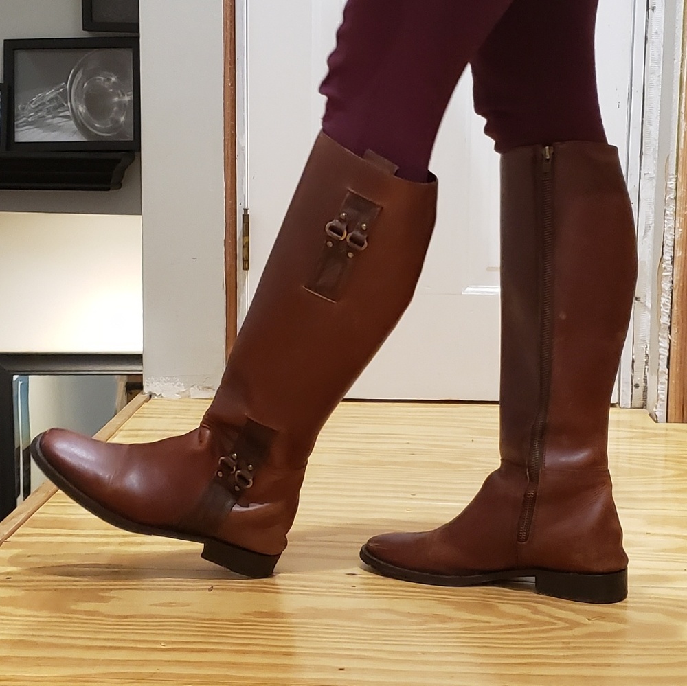 Leather Cole Haan Knee High Boots
